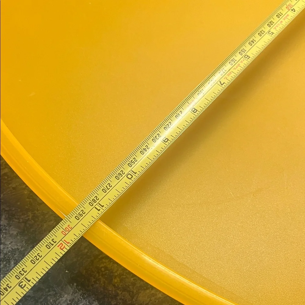 Tupperware Yellow Impressions Oval Serving Tray. Looks to be new 17.5”